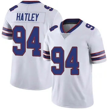 Nike Rickey Hatley Men's Limited Buffalo Bills White Color Rush Vapor Untouchable Jersey