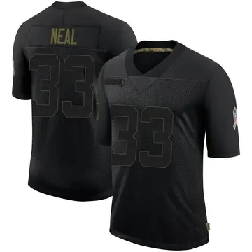 Nike Siran Neal Men's Limited Buffalo Bills Black 2020 Salute To Service Jersey