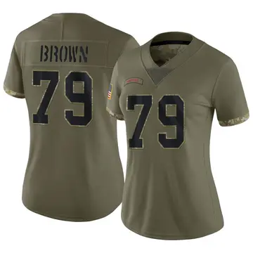 Nike Spencer Brown Women's Limited Buffalo Bills Olive 2022 Salute To Service Jersey
