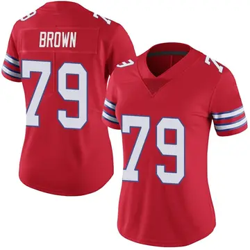 Nike Spencer Brown Women's Limited Buffalo Bills Red Color Rush Vapor Untouchable Jersey