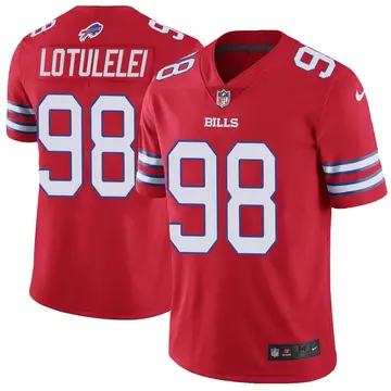 Nike Star Lotulelei Youth Limited Buffalo Bills Red Color Rush Vapor Untouchable Jersey