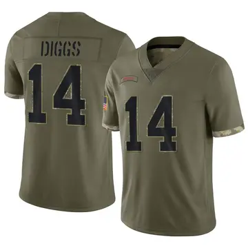 Nike Stefon Diggs Men's Limited Buffalo Bills Olive 2022 Salute To Service Jersey