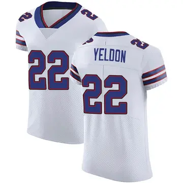Nike T.J. Yeldon Men's Elite Buffalo Bills White Vapor Untouchable Jersey
