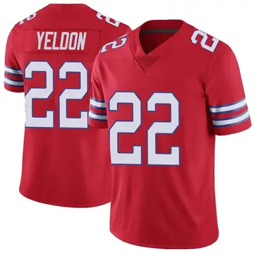 Nike T.J. Yeldon Youth Limited Buffalo Bills Red Color Rush Vapor Untouchable Jersey