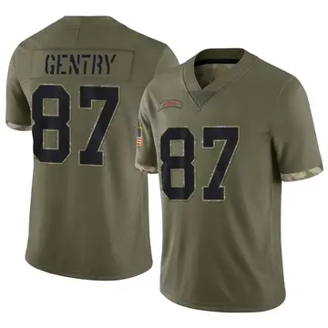 Nike Tanner Gentry Men's Limited Buffalo Bills Olive 2022 Salute To Service Jersey