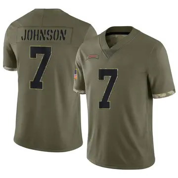 Nike Taron Johnson Men's Limited Buffalo Bills Olive 2022 Salute To Service Jersey
