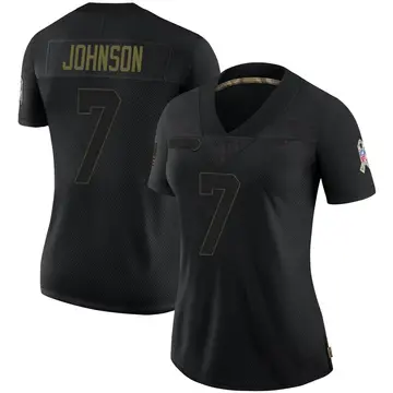 Nike Taron Johnson Women's Limited Buffalo Bills Black 2020 Salute To Service Jersey