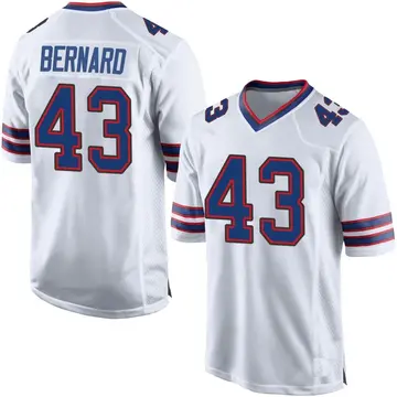 Nike Terrel Bernard Men's Game Buffalo Bills White Jersey