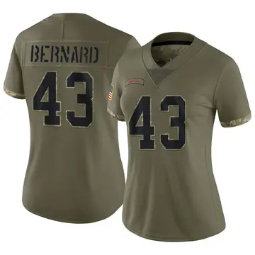 Nike Terrel Bernard Women's Limited Buffalo Bills Olive 2022 Salute To Service Jersey