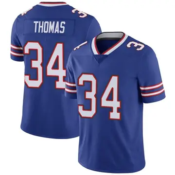 Nike Thurman Thomas Men's Limited Buffalo Bills Royal Team Color Vapor Untouchable Jersey