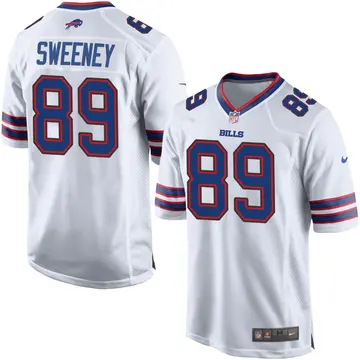 Nike Tommy Sweeney Men's Game Buffalo Bills White Jersey
