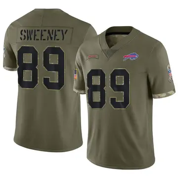 Nike Tommy Sweeney Men's Limited Buffalo Bills Olive 2022 Salute To Service Jersey