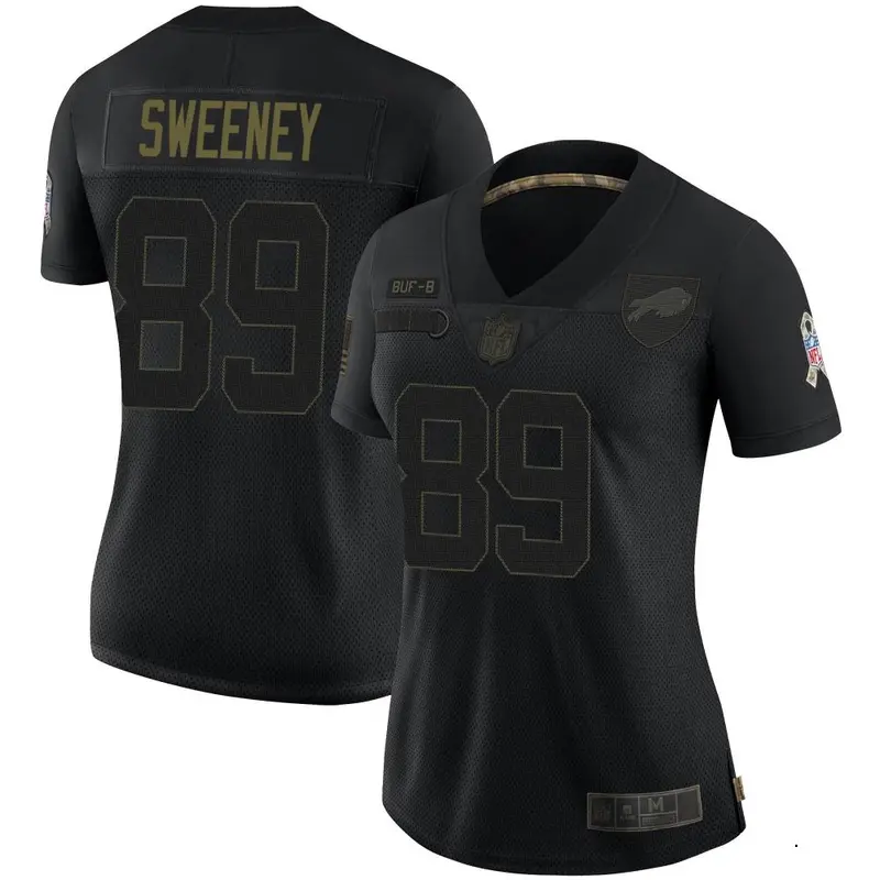 Nike Tommy Sweeney Women's Limited Buffalo Bills Black 2020 Salute To Service Jersey