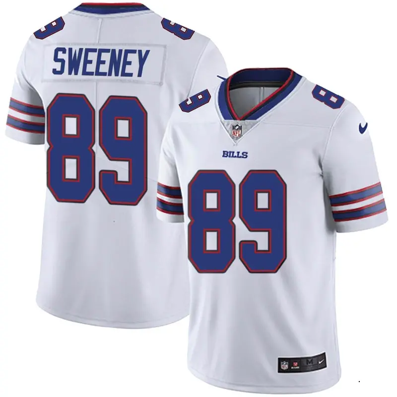 Nike Tommy Sweeney Youth Limited Buffalo Bills White Color Rush Vapor Untouchable Jersey