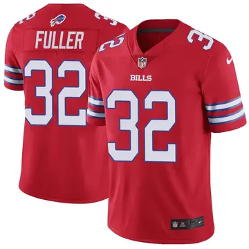 Nike Travon Fuller Men's Limited Buffalo Bills Red Color Rush Vapor Untouchable Jersey