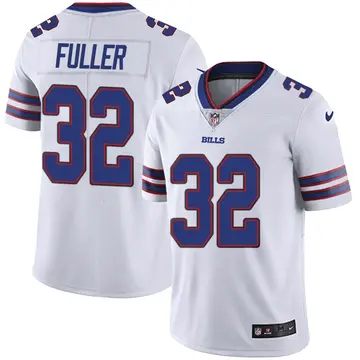 Nike Travon Fuller Men's Limited Buffalo Bills White Color Rush Vapor Untouchable Jersey
