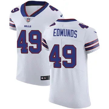Nike Tremaine Edmunds Men's Elite Buffalo Bills White Vapor Untouchable Jersey