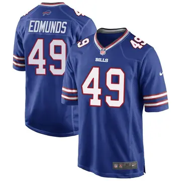 Nike Tremaine Edmunds Men's Game Buffalo Bills Royal Blue Team Color Jersey