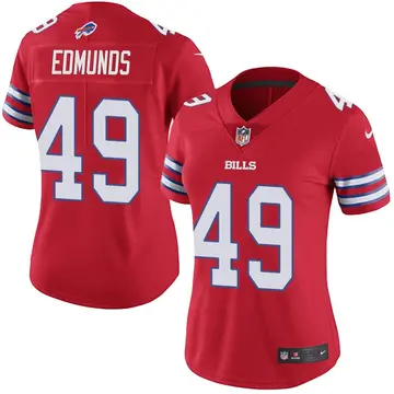 Nike Tremaine Edmunds Women's Limited Buffalo Bills Red Color Rush Vapor Untouchable Jersey
