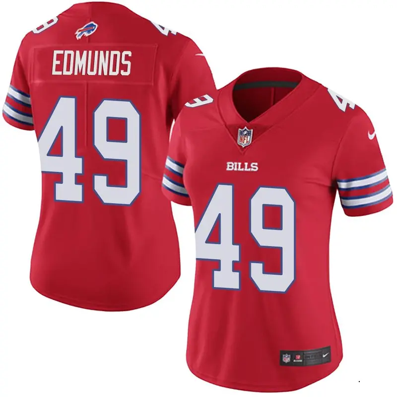 Nike Tremaine Edmunds Women's Limited Buffalo Bills Red Color Rush Vapor Untouchable Jersey