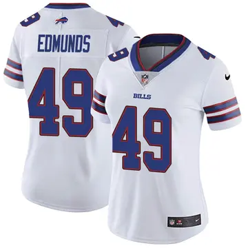 Nike Tremaine Edmunds Women's Limited Buffalo Bills White Color Rush Vapor Untouchable Jersey