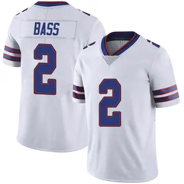 Nike Tyler Bass Youth Limited Buffalo Bills White Color Rush Vapor Untouchable Jersey