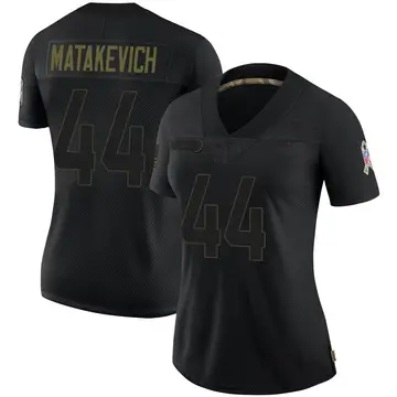 Nike Tyler Matakevich Women's Limited Buffalo Bills Black 2020 Salute To Service Jersey