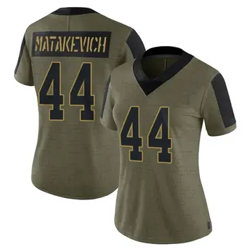 Nike Tyler Matakevich Women's Limited Buffalo Bills Olive 2021 Salute To Service Jersey