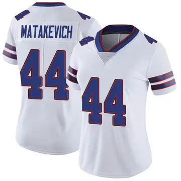 Nike Tyler Matakevich Women's Limited Buffalo Bills White Color Rush Vapor Untouchable Jersey