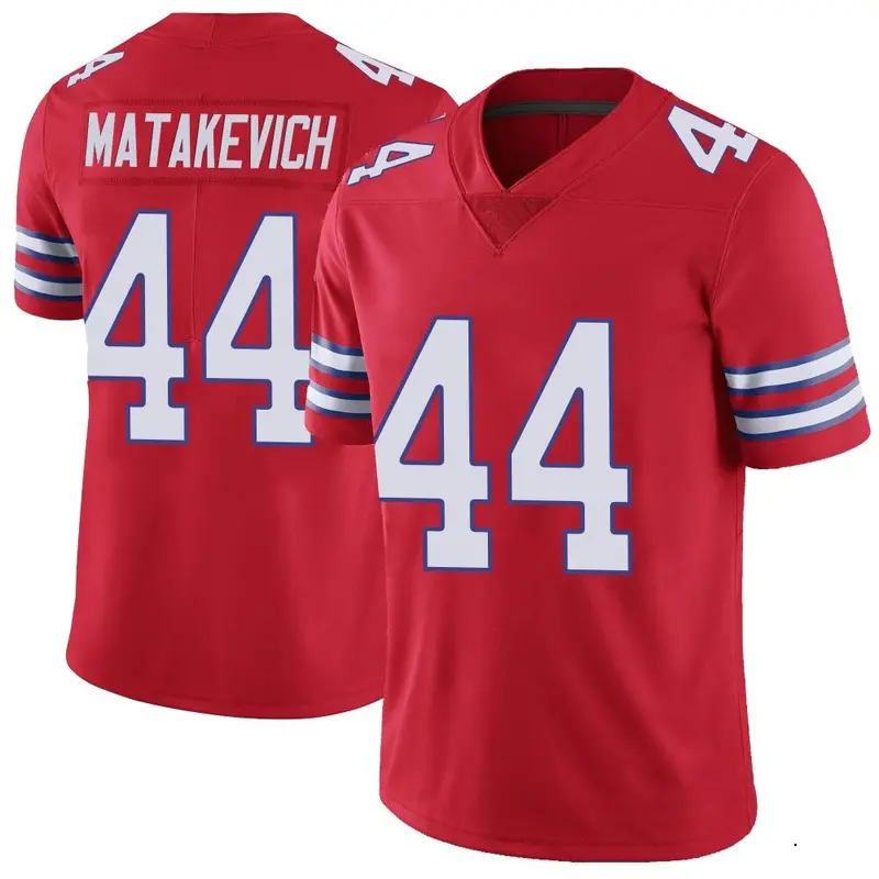Nike Tyler Matakevich Youth Limited Buffalo Bills Red Color Rush Vapor Untouchable Jersey