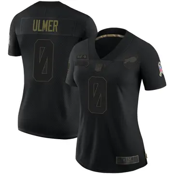 Nike Will Ulmer Women's Limited Buffalo Bills Black 2020 Salute To Service Jersey