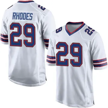Nike Xavier Rhodes Men's Game Buffalo Bills White Jersey