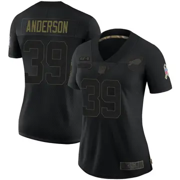 Nike Zayne Anderson Women's Limited Buffalo Bills Black 2020 Salute To Service Jersey